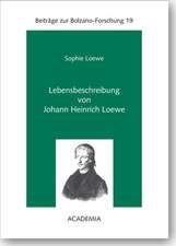 Lebensbeschreibung von Johann Heinrich Loewe