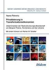 Petroniu, I: Privatisierung in Transformationsökonomien. Det