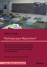 Lange, V: Risikogruppe Migranten?!. Über den Zusammenhang zw