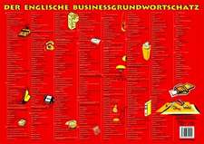 Schreibtischunterlage, DIN A2-Querformat. Der Englische Businessgrundwortschatz. (rot)