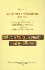 500 Jahre Laiengestühl 1510-2010 in der St. Valentinuskirche Kiedrich im Rheingau, geschaffen von Erhart Falckener