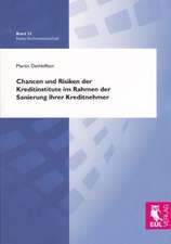 Chancen und Risiken der Kreditinstitute im Rahmen der Sanierung ihrer Kreditnehmer