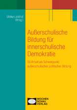 Außerschulische Bildung für innerschulische Demokratie