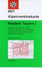 DAV Alpenvereinskarte 45/1 Niedere Tauern I. 1 : 50 000 Wegmarkierung