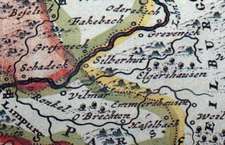 Historische Karte: Das Land Hessen 1696 (Landgraviatus Hassiae) - Plano