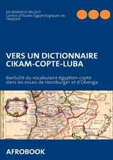 Vers Un Dictionnaire Cikam-Copte-Luba