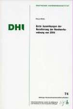 Erste Auswirkungen der Novellierung der Handwerksordnung von 2004