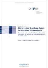 Die Investor Relations-Arbeit in deutschen Unternehmen