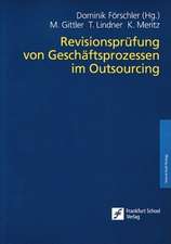 Revisionsprüfung von Geschäftsprozessen im Outsourcing