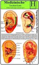 Ohrakupunktur. Medizinische Taschen-Karte