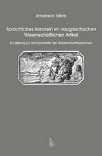 Sprachliches Handeln im neugriechischen Wissenschaftlichen Artikel