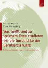 Was heißt und zu welchem Ende studieren wir die Geschichte der Berufserziehung?