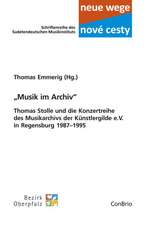 Musik im Archiv - Thomas Stolle und die Konzertreihe des Musikarchivs der Künstlergilde e.V. in Regensburg 19871995