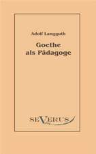 Goethe ALS P Dagoge: Popul R-Philosophische Essays