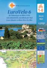 EuroVelo 6 (Atlantic - Basel) 1:100 000