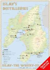 Whisky Distilleries Islay - Poster 42x60cm - Premium Edition