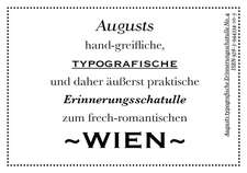 Augusts Erinnerungsschatulle Wien