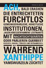 Ach, bald crashen die Entrechteten furchtlos gemeingefährliche, hoheitliche Institutionen, jagen kriegserfahrene Leutnants mit Nachtsichtgeräten oder parlieren querbeet Russisch, Swahili, Türkisch und Vietnamesisch, während Xanthippe Yamswurzeln züchtet