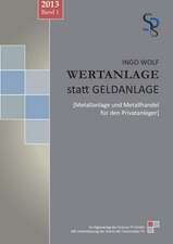 Wertanlage Statt Geldanlage