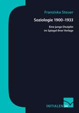 Soziologie 1900¿1933