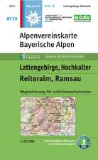 Lattengebirge, Reiteralm, Ramsau 1:25 000