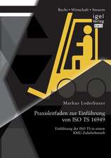 Praxisleitfaden Zur Einfuhrung Von ISO Ts 16949: Einfuhrung Der ISO Ts in Einem Kmu-Zulieferbetrieb