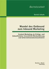 Wandel Des Outbound Zum Inbound Marketing: Content Marketing ALS Erfolgs- Und Zukunftsfaktor Hinsichtlich Markenfuhrung Und Unternehmenskommunikation