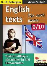 English texts - The next, please. / 9.-10. Schuljahr