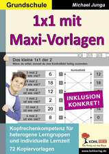 1x1 mit Maxi-Vorlagen