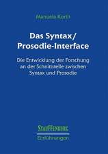 Das Syntax/Prosodie-Interface