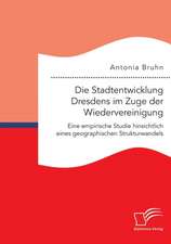 Die Stadtentwicklung Dresdens Im Zuge Der Wiedervereinigung: Eine Empirische Studie Hinsichtlich Eines Geographischen Strukturwandels