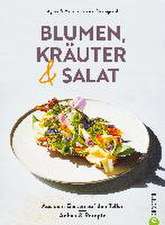 Blumen, Kräuter und Salat