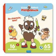 Trötsch Unser Sandmännchen Malbuch Stickermalbuch Pittiplatsch