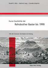 Kurze Geschichte der Rehobother Baster bis 1990