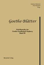 Goethe-Blätter