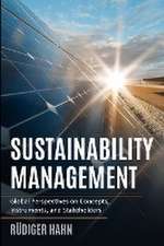 Hahn, R: Sustainability Management