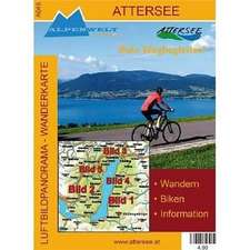 Attersee 1 : 35 000 Luftbildpanorama Wanderkarte