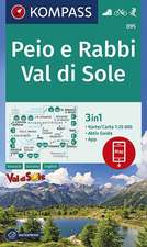 KOMPASS Wanderkarte Peio e Rabbi, Val di Sole 1:25 000