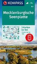 KOMPASS Wanderkarten-Set 865 Mecklenburgische Seenplatte (3 Karten) 1:60.000