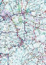 KOMPASS Fahrradkarte 3322 Ostfriesland mit allen Ostfriesischen Inseln mit Knotenpunkten 1:70.000