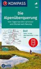 KOMPASS Wanderkarte 289 Die Alpenüberquerung - vom Tegernsee über Achensee und Zillertal nach Sterzing 1:50.000