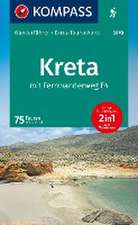 KOMPASS Wanderführer Kreta mit Weitwanderweg E4, 75 Touren mit Extra-Tourenkarte