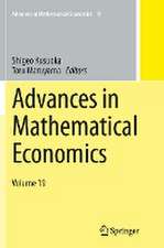 Advances in Mathematical Economics Volume 19