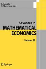 Advances in Mathematical Economics Volume12