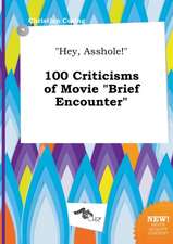 Hey, Asshole! 100 Criticisms of Movie Brief Encounter