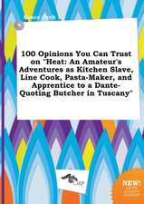 100 Opinions You Can Trust on Heat: An Amateur's Adventures as Kitchen Slave, Line Cook, Pasta-Maker, and Apprentice to a Dante-Quoting Butcher in Tu