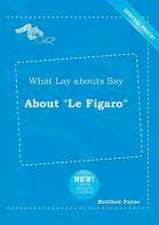 What Lay Abouts Say about Le Figaro