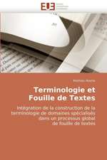 Terminologie et Fouille de Textes