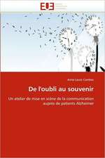 de L''Oubli Au Souvenir