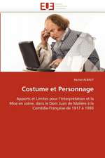 Costume et Personnage